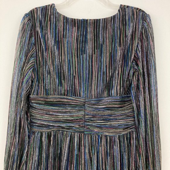 NWT Trina Turk Cherry Blossom Dress Size 10 Multi Color Cocktail Party Metallic - Picture 7 of 11